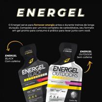 Suplemento Energético em Gel Bodyaction Energel Black para Performance Sabor Abacaxi Sachê 30G