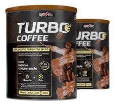 Suplemento Energético Turbo Coffee 220g Sabor Cappuccino