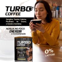 Suplemento Energético Turbo Coffee 220g Sabor Cappuccino Zero Lactose - Hipervita