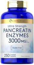 Suplemento Enzimático Digestivo Carlyle Pancreatin 3000mg - 250 Comprimidos