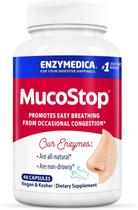 Suplemento Enzymedica MucoStop Natural Enzyme 48 cápsulas