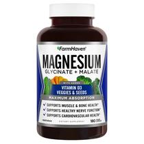 Suplemento FarmHaven Glicinato de Magnésio e Malato com Vitamina D3 Suplemento FarmHaven Glicinato de Magnésio e Malato com Vitamina D3