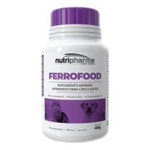 Suplemento Ferrofood para Cães e Gatos de 800mg com 60 Comprimidos