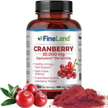Suplemento Fine Land Cranberry Extract 30.000 mg 100 cápsulas veganas Suplemento Fine Land Cranberry Extract 30.000 mg 100 cápsulas veganas