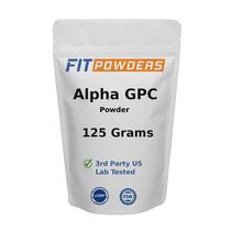Suplemento FitPowders Alpha-GPC em pó 125g vegano não transgênico