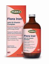 Suplemento Flora Iron com complexo de vitaminas B 450 ml vegano Suplemento Flora Iron com complexo de vitaminas B 450 ml vegano