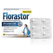 Suplemento Florastor Probiotics 54 cápsulas para saúde digestiva Suplemento Florastor Probiotics 54 cápsulas para saúde digestiva