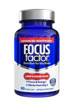 Suplemento Focus Factor Lions Mane Plus Nootropic 60 cápsulas