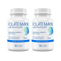 Suplemento FolateMaxx L-Metilfolato 1 mg 180 cápsulas