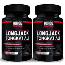 Suplemento Force Factor Longjack Tongkat Ali 500 mg 60 cápsulas