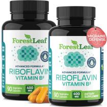 Suplemento ForestLeaf Vitamina B2 Riboflavina 400 mg 90 cápsulas