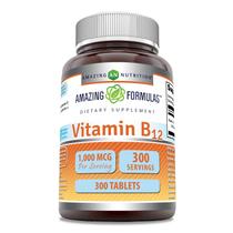 Suplemento: fórmulas incríveis, vitamina B12, 1000 mcg, comprimidos 300C - Amazing Nutrition