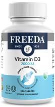 Suplemento FREEDA Vitamina D3-2000 UI Suporte ósseo e Imunológico