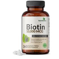 Suplemento Futurebiotics Biotina 10.000 mcg 360 comprimidos