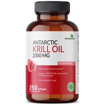 Suplemento Futurebiotics Óleo de krill antártico 2000 mg 250 cápsulas gelatinosas