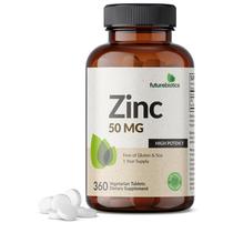 Suplemento Futurebiotics Zinc 50 mg de alta potência 360 comprimidos