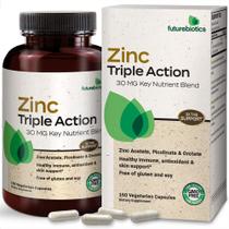 Suplemento Futurebiotics Zinc Triple Action 30 mg 150 cápsulas