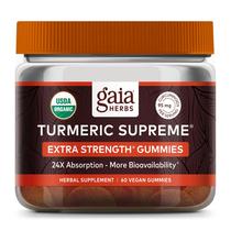 Suplemento Gaia Herbs Turmeric Supreme Gummies - 60 Unidades