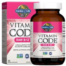 Suplemento Garden of Life B12 Vitamin Code Raw 30 cápsulas