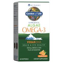 Suplemento Garden of Life Minami Algae Omega 3 Vegan DHA 500mg