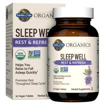 Suplemento Garden of Life Organics Sleep Well - 30 Comprimidos