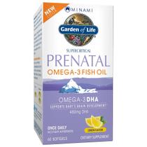 Suplemento Garden of Life Prenatal DHA Omega 3 Óleo de Peixe 60 Cápsulas Gelatinosas