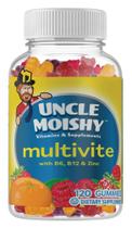Suplemento: geleias multivitamínicas para crianças Uncle Moishy 120
