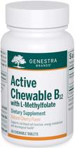 Suplemento Genestra Brands Active Chewable B12 com L-metilfolato