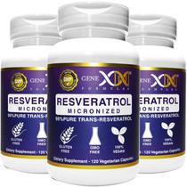 Suplemento Genex 99% Micronizado Trans-Resveratrol 1000 mg 120 cápsulas
