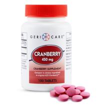 Suplemento GeriCare Comprimidos de 450 mg de cranberry de alta potência x100