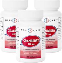 Suplemento GeriCare Cranberry 450 mg comprimidos 100 x 3