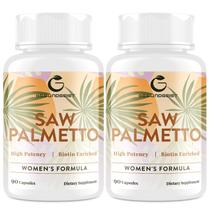 Suplemento Gesundgeist Saw Palmetto para queda de cabelo feminina 180 cápsulas Suplemento Gesundgeist Saw Palmetto para queda de cabelo feminina 180 cápsulas