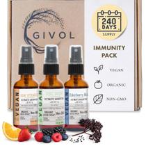 Suplemento GIVOL Immunity Pack - Vitaminas Líquidas 240ml (3 Unidades)