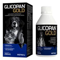 Suplemento Glicopan Gold para Cães e Gatos Vetnil 250ml