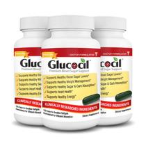 Suplemento Glucocil Softgels Premium Blood Sugar Support, pacote com 3 unidades Suplemento Glucocil Softgels Premium Blood Sugar Support, pacote com 3 unidades