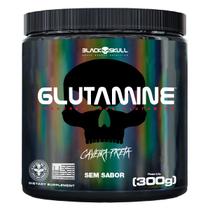 Suplemento Glutamina Glutamine pote 300g Black Skull Sem Sabor