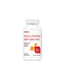 Suplemento GNC Acetil-L-Carnitina e Ácido Alfa-Lipóico - 500mg/200mg