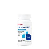 Suplemento GNC de vitamina B6 200mg apoia o sistema imunológico 100s
