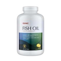 Suplemento GNC Óleo de peixe ômega-3 300 mg EPA e DHA 360 cápsulas