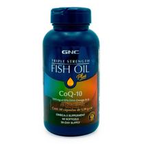 Suplemento GNC Triple Strength Fish Oil + CoQ10 - 60 Cápsulas Suplemento GNC Triple Strength Fish Oil + CoQ10 - 60 Cápsulas