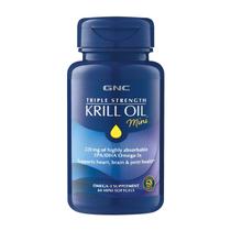 Suplemento GNC Triple Strength Krill Oil 220mg EPA e DHA