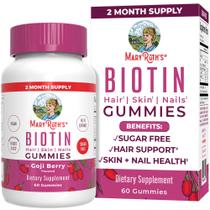 Suplemento Gomas de biotina MaryRuth Organics 60 unidades