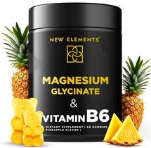 Suplemento Gomas de glicinato de magnésio New Elements 500 mg
