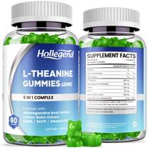 Suplemento Gomas de L-Teanina HOLLEGEND 400 mg com Ashwagandha