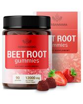 Suplemento Gomas de raiz de beterraba HERBAMAMA 12000mg - 90 mastigáveis Suplemento Gomas de raiz de beterraba HERBAMAMA 12000mg - 90 mastigáveis
