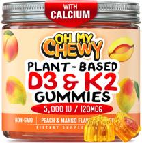Suplemento Gomas OH MY CHEWY com vitamina D3 K2 com enchimento central 120 ct