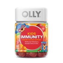 Suplemento Gomoso OLLY Kids Immunity - Com Wellmune e Sabugueiro