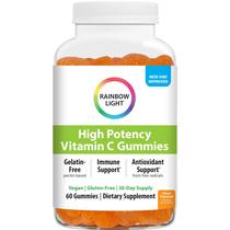 Suplemento gomoso Rainbow Light de alta potência de vitamina C 250 mg
