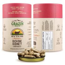 Suplemento GRAZIN HEALTH 3000 mg de rim bovino alimentado com capim