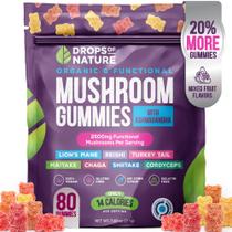 Suplemento Gummies Drops Of Nature Ashwagandha & Lion's Mane